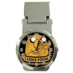 Adventure Time Jake  I Love Food Money Clip Watches by Sarkoni