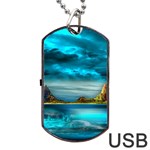 Artistic Fantasy Psychedelic Dog Tag USB Flash (One Side) Front