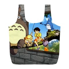 My Neighbor Totoro Full Print Recycle Bag (l) by Sarkoni