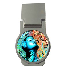 Color Detail Dream Fantasy Neon Psychedelic Teaser Money Clips (round)  by Sarkoni