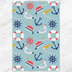Nautical Marine Symbols Seamless Pattern Canvas 12  X 18  by Hannah976