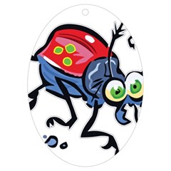 Bug Black Insect Animal Uv Print Acrylic Ornament Oval by Sarkoni