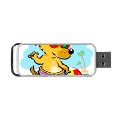 Beach Chihuahua Dog Pet Animal Portable Usb Flash (one Side) by Sarkoni