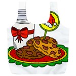 Milk Cookies Christmas Holidays Full Print Recycle Bag (XXXL) Back
