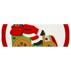 Christmas Santa Claus Banner And Sign 12  X 4  by Sarkoni