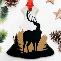 Deer Wildlife Nature Ornament (christmas Tree)  by Sarkoni