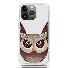 Owl Bird Feathers Iphone 13 Pro Tpu Uv Print Case by Sarkoni