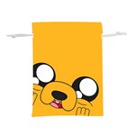 Adventure Time Cartoon Face Funny Happy Toon Lightweight Drawstring Pouch (M) Front