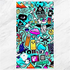Graffiti Pop Art Crazy Retro Canvas 40  X 72  by Bedest