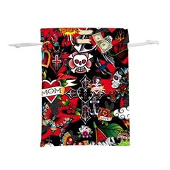 Graffiti Tatoo Skate Art Boom Lightweight Drawstring Pouch (l) by Bedest