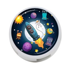 Spaceship Astronaut Space 4-port Usb Hub (one Side) by Hannah976