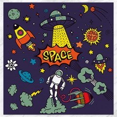 Vector Flat Space Design Background Canvas 16  X 16  by Hannah976