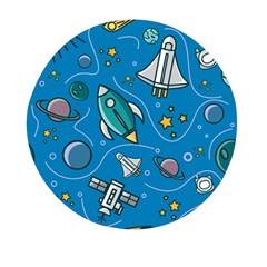About Space Seamless Pattern Mini Round Pill Box (pack Of 5) by Hannah976