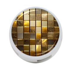 Golden Mosaic Tiles  4-port Usb Hub (one Side) by essentialimage