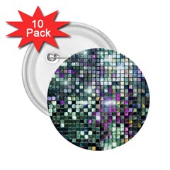 Disco Mosaic Magic 2 25  Buttons (10 Pack)  by essentialimage365