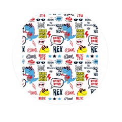 Monster Cool Seamless Pattern Mini Round Pill Box (pack Of 5) by Hannah976