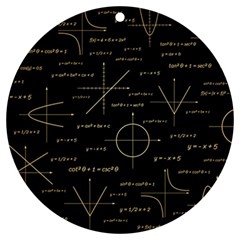 Abstract Math Pattern Uv Print Acrylic Ornament Round by Hannah976