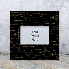 Abstract Math Pattern White Box Photo Frame 4  X 6  by Hannah976