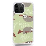 Sloths Pattern Design iPhone 14 Pro Max TPU UV Print Case Front