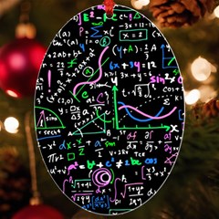 Math Linear Mathematics Education Circle Background Uv Print Acrylic Ornament Oval by Hannah976