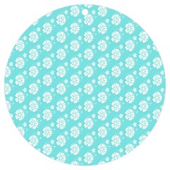 Spring Happiness Blue Ocean Uv Print Acrylic Ornament Round by ConteMonfrey