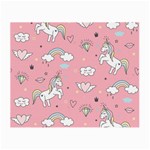 Cute Unicorn Seamless Pattern Small Glasses Cloth Front