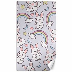 Seamless Pattern With Cute Rabbit Character Canvas 40  X 72  by Apen