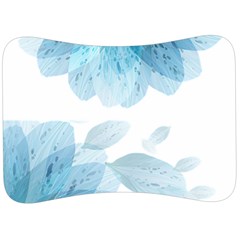 Blue-flower Velour Seat Head Rest Cushion by saad11
