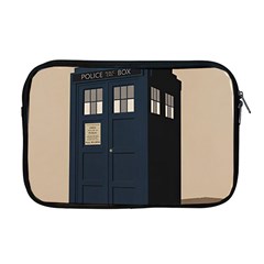 Tardis Doctor Who Minimal Minimalism Apple Macbook Pro 17  Zipper Case by Cendanart