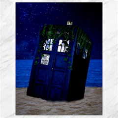 Stuck Tardis Beach Doctor Who Police Box Sci-fi Canvas 18  X 24  by Cendanart