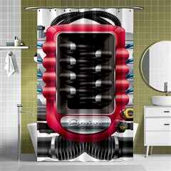 Car Engine Shower Curtain 48  X 72  (small)  by Ket1n9