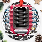 Car Engine Ornament (Round Filigree) Front