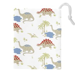Dinosaur Art Pattern Drawstring Pouch (5xl) by Ket1n9