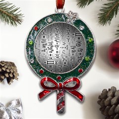 Science Formulas Metal X mas Lollipop With Crystal Ornament by Ket1n9