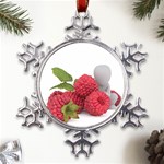 Fruit Healthy Vitamin Vegan Metal Large Snowflake Ornament Front