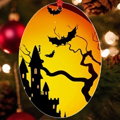Halloween Night Terrors Uv Print Acrylic Ornament Oval by Ket1n9
