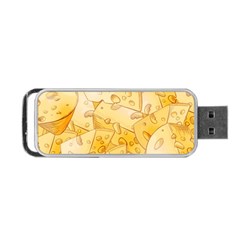 Cheese Slices Seamless Pattern Cartoon Style Portable Usb Flash (two Sides) by Ket1n9