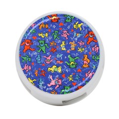 Grateful Dead Bears Pattern 4-port Usb Hub (two Sides) by Cendanart