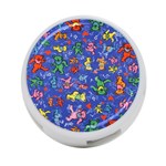 Grateful Dead Bears Pattern 4-Port USB Hub (Two Sides) Back