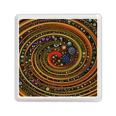Swirl Vortex Emoji Cyclone Motion Art Memory Card Reader (square) by Paksenen