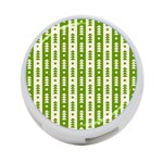 Christmas Green Tree Background 4-Port USB Hub (Two Sides) Front