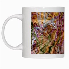 Abstract Flow Vi White Mug by kaleidomarblingart