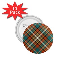Tartan Scotland Seamless Plaid Pattern Vector Retro Background Fabric Vintage Check Color Square Geo 1 75  Buttons (10 Pack) by Ket1n9