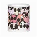 Cute Dog Seamless Pattern Background Morph Mug Center
