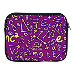 Background Doodles Math Apple Ipad 2/3/4 Zipper Cases by Bedest