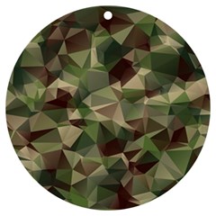 Abstract Vector Military Camouflage Background Uv Print Acrylic Ornament Round by Bedest