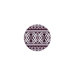 Illustration Ukrainian Folk Seamless Pattern Ornament 1  Mini Buttons by Bedest