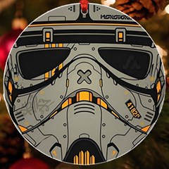 Stormtrooper Uv Print Acrylic Ornament Round by Cendanart