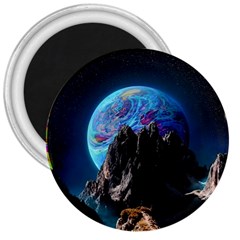 Aesthetic Psychedelic Drawings Art Acid Space 3  Magnets by Cendanart