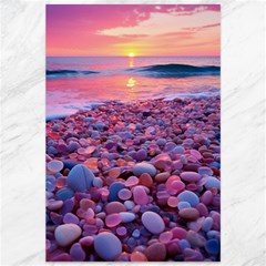 Sea Beach Water Sunset Ocean Canvas 12  X 18  by Ndabl3x